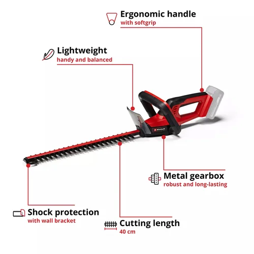 Einhell GC-CH 18/40 Li Solo be akumuliatoriaus ir kroviklio image 2