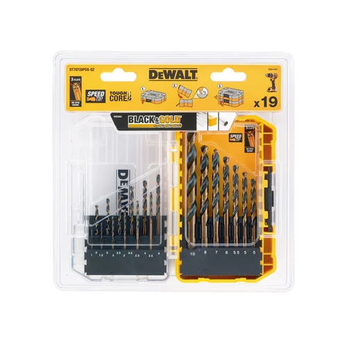 DEWALT 19 dalių grąžtų rinkinys image 3
