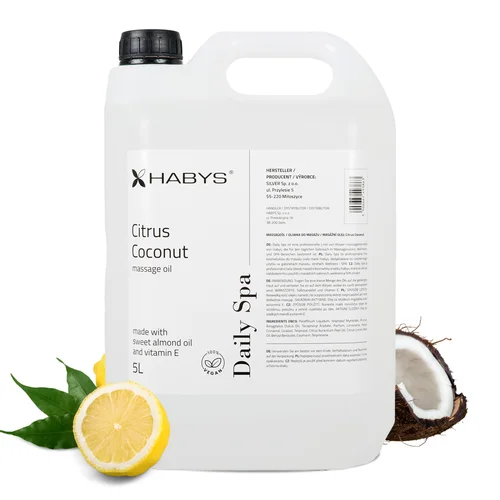 Habys Daily Spa Citrus Coconut masažo aliejus 5000 ml image 1