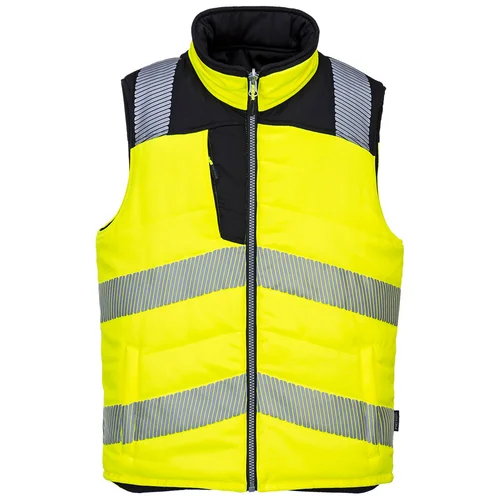 PORTWEST PW374 Gero matomumo dvipusė liemenė XXL Geltona/Juoda image 2