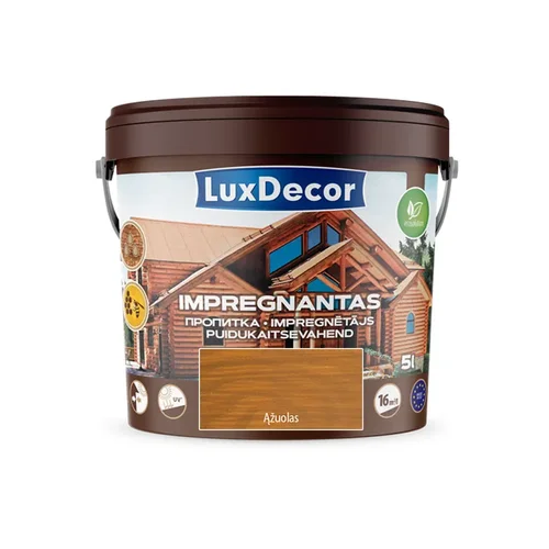 LuxDecor Medienos impregnantas, 5 L ąžuolo spalva image 1
