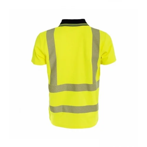 BoSafety POLO TS-S171OP marškinėliai trumpomis rankovėmis, M, Hi-Vis Geltona image 3