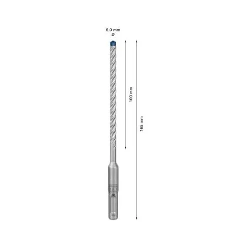 Bosch SDS-plus Grąžtas betonui 6x100x165 mm image 3