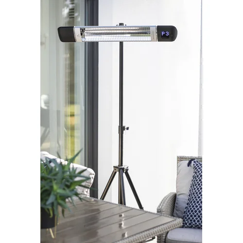 Infraraudonųjų spindulių šildytuvas Tora 2500W, juodas image 3