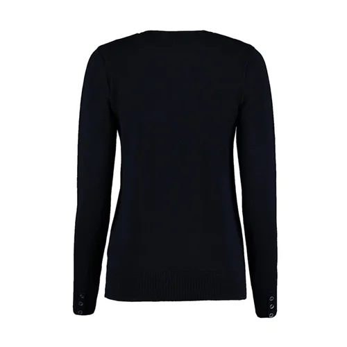 Kustom Kit KK355 moteriškas megztinis užsegamas sagomis – 3XL Navy image 3