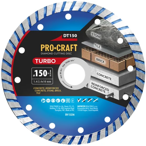 ProCraft DT150 Deimantinis pjovimo diskas 150 mm image 2