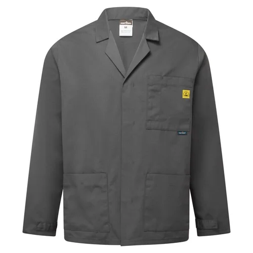 PORTWEST AS18 antistatinis ESD laboratorinis chalatas M Balta image 3