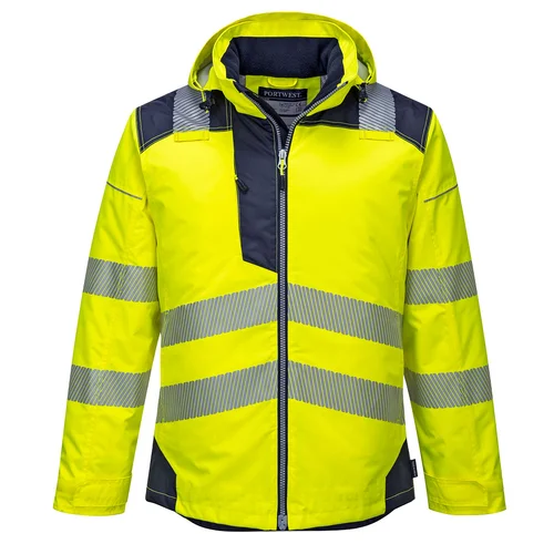 Portwest T400 Hi-Vis žieminė striukė XL Yellow/Navy image 2