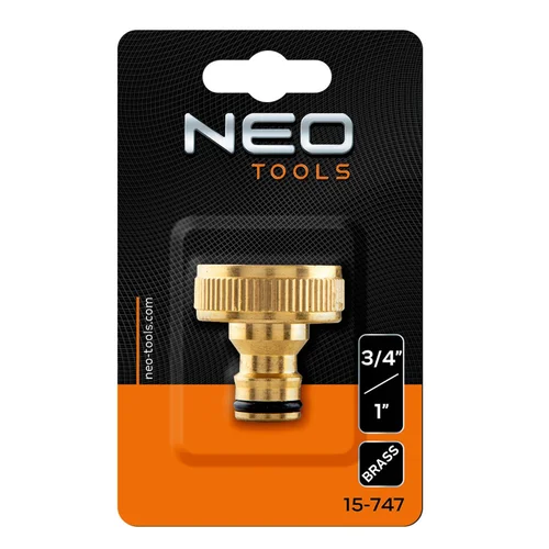 NEO 3/4"-1" čiaupo jungtis, žalvaris image 2