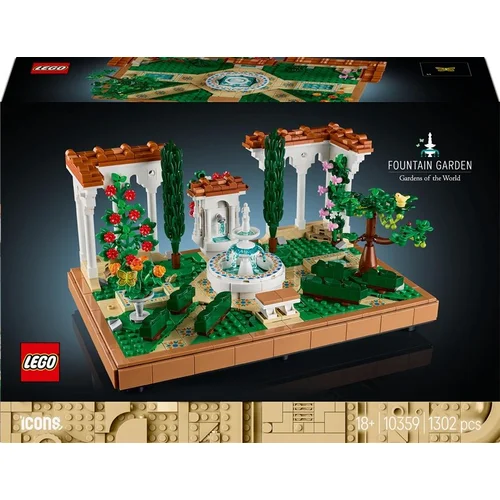 Konstruktorius LEGO® Icons Fountain Garden 10359, 1302 vnt. image 1
