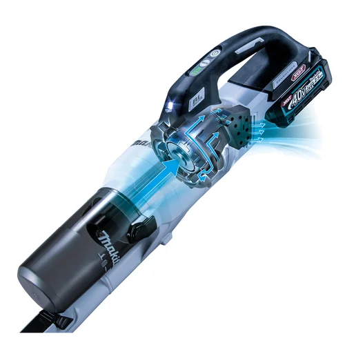 Akumuliatorinis dulkių siurblys Makita CL003GD102, 40 V max, 2,5 Ah image 3
