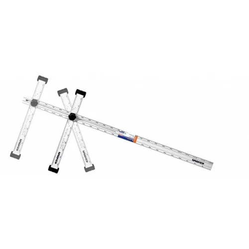 EDMA Aliuminis kampuotis reguliuojamu kampu 120 cm image 2
