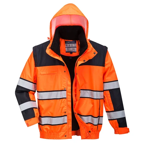 Portwest C466 Gero matomumo Bomber striukė 4XL Yellow/Black image 1