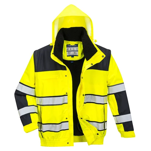 Portwest C466 Gero matomumo Bomber striukė 4XL Yellow/Black image 2