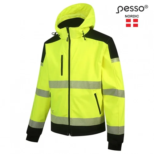 Softshell striukė PESSO PALERMO HI-VIS, Geltona, 2XL image 1