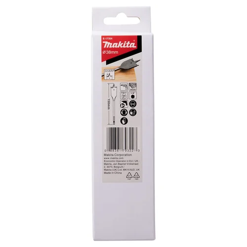 Makita E-17354 plunksninis grąžtas, 1/4 colio kotas, 38x150 mm image 3