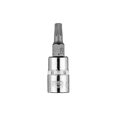 NEO TORX TX25 antgalis su 1/4" galvutė, trumpas, 37 mm image 1