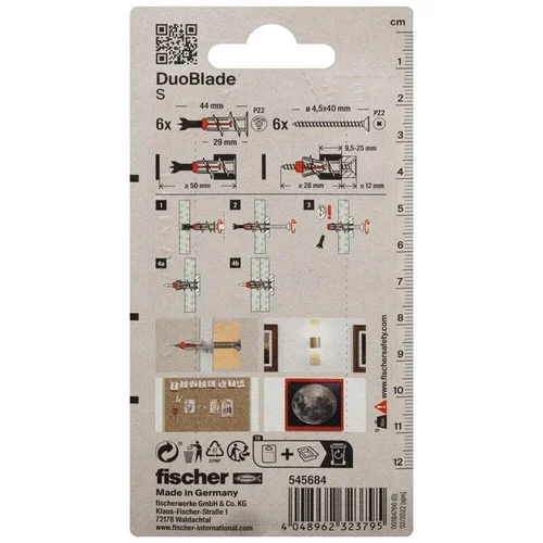 Fischer DuoBlade kaištis 29 x 4,5 mm, 6 vnt. image 3