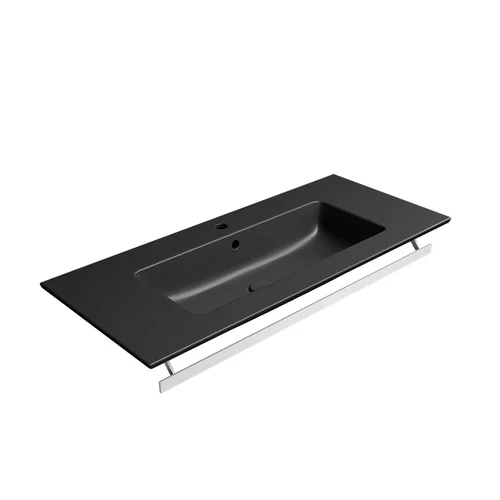 GSI Pura praustuvas 102x46, juoda matinė, be laikiklio image 1