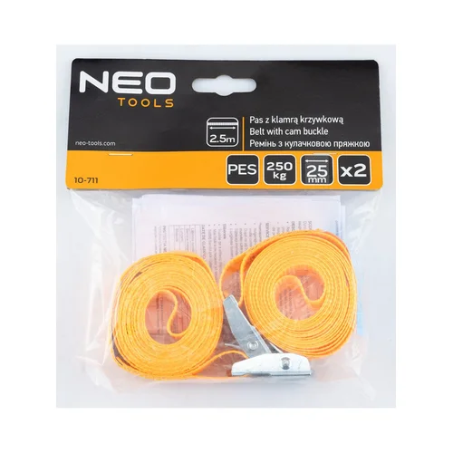Neo Tools Cam Buckle Diržas 25 mm x 2,5 m (2 vnt.) image 2