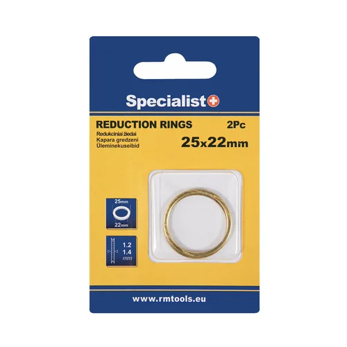 SPECIALIST+ redukcinis žiedas, 25.4x22.2x1.2/1.4 mm, 2 vnt. image 1
