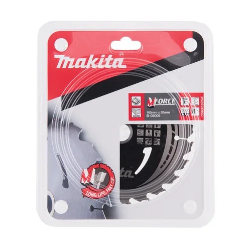 Makita T.C.T. pjovimo diskas B-08006, M-FORCE 165x20x2 mm, 24 dantų image 3