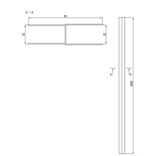 Deante Profilis Nero 200 cm Juoda image 3