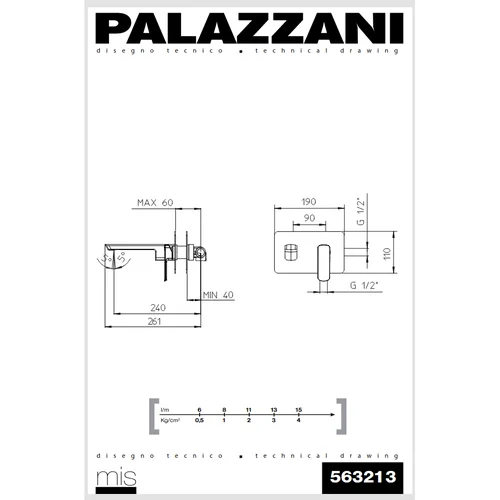 Palazzani MIS sieninis praustuvės maišytuvas image 2