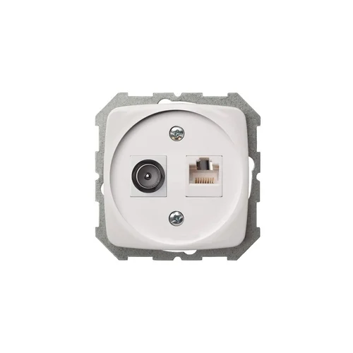 Liregus ALFA antenos ir kompiuterio lizdas, Balta image 1