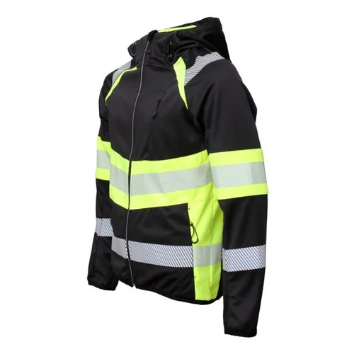 BoSafety JK-TOPEK-C1-0204 Softshell švarkas M, Hi-Vis Yellow/Black image 2