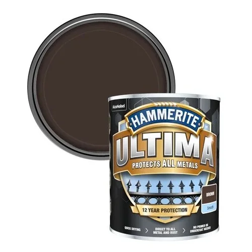 HAMMERITE Ultima Matt Metalo dažai, 700ml, Ruda image 1