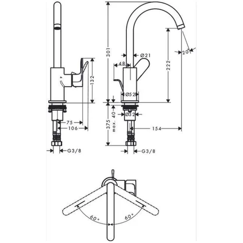 Hansgrohe Rebris S 72536000 Chromo image 3