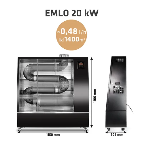 Dyzelinis infraraudonųjų spindulių šildytuvas EMLO 20 kW image 2