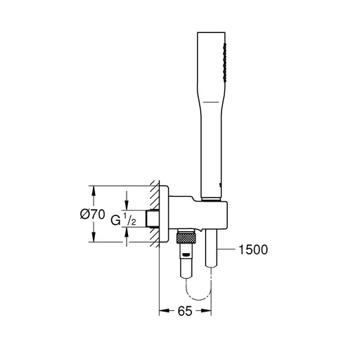 GROHE Euphoria Cosmopolitan 26404000 rankinio dušo komplektas image 2