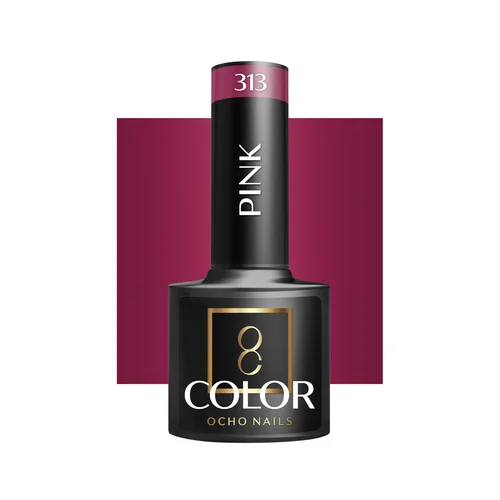 OCHO NAILS Pink 313 hibridinis nagų lakas, 5 g image 1