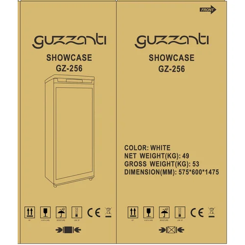 Guzzanti GZ-256 šaldytuvas-vitrina balta image 2