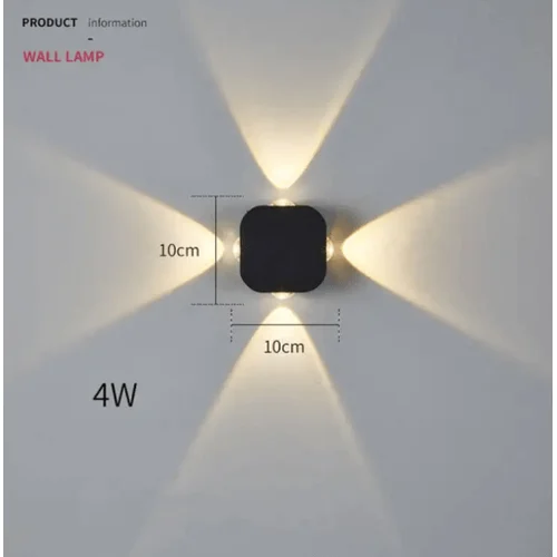 LED sieninis lauko šviestuvas LS338 3000K, 4W image 3