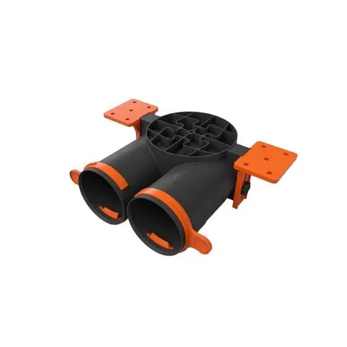 Ergovent SLIM BOX DN125-2X75 antistatininė difuzoriaus dėžutė image 1