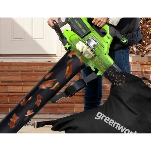 Greenworks gd40bvIIk2x 40V su 2x2Ah akumuliatoriais ir įkrovikliu image 2