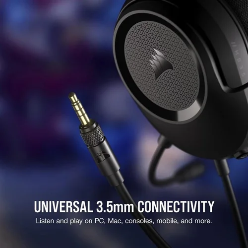 Corsair HS35 v2 laidinės ausinės Juodos image 2