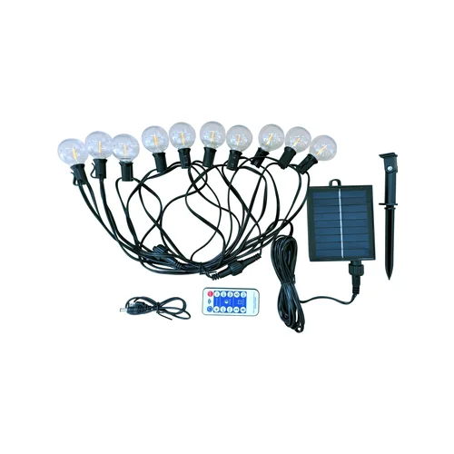 BD-F-G40-F-S3-10 LED girlianda, IP44, Juoda image 1