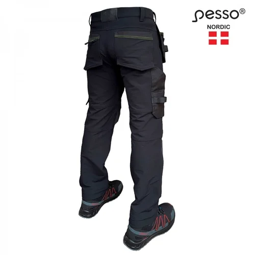Kelnės PESSO Taurus Flex Pro 165B stretch juodos 56 image 2