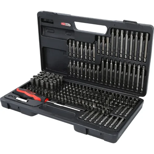 KS Tools Antgalių komplektas 1/4", 208 vnt image 2