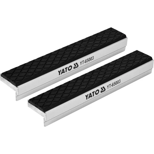 YATO Spaustuvų lūpų apsaugos gumuotos aliuminės 2vnt 100x30x10 mm image 1
