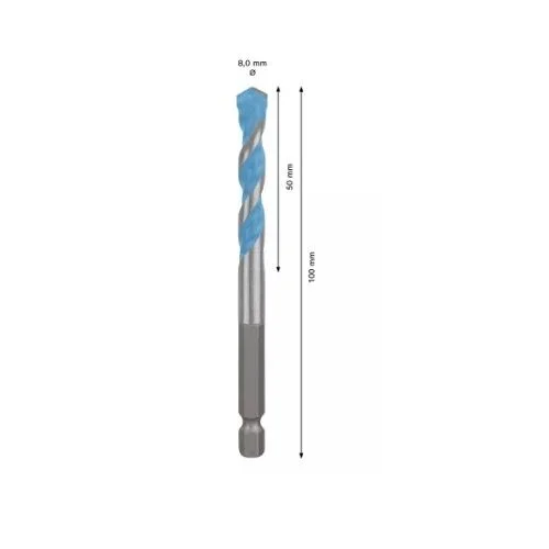 Universalus grąžtas Bosch HEX-9 Multi Construction, 8x50x100 mm 2608900581 image 2