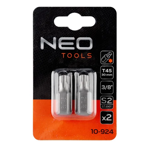 NEO TORX Antgaliukai T45 x 30 mm, S2, 2 vnt. image 2