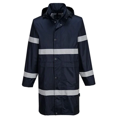 PORTWEST F437 Ilga lietaus striukė, 100 cm, 5XL, Juoda image 1
