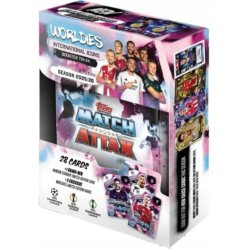 Topps Match Attax Worldies 2026 kolekcinės kortelės image 2