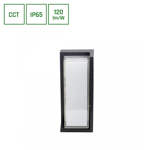 Spectrum SLI003052CCT_PW Sieninis lauko šviestuvas, 20W LED, IP65, Juoda image 1