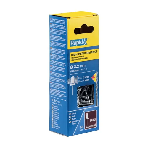 Rapid kniedės Al 3,2x8 mm, 50 vnt. image 1